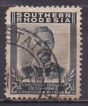 Southern Rhodesia 1947 victory issue 2d FU