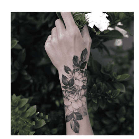 Temporary tattoo sticker Rose