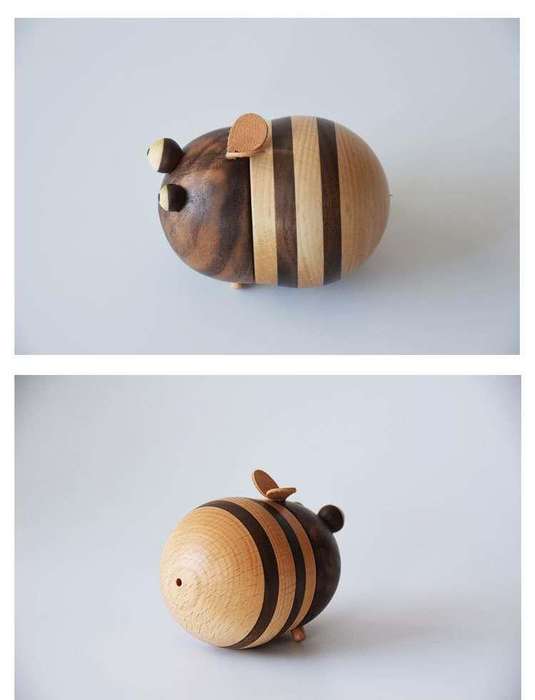 Bee shaped toothpick holder