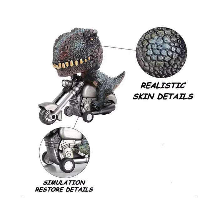 Dinosaur Riding Motorcycle Model - Rex