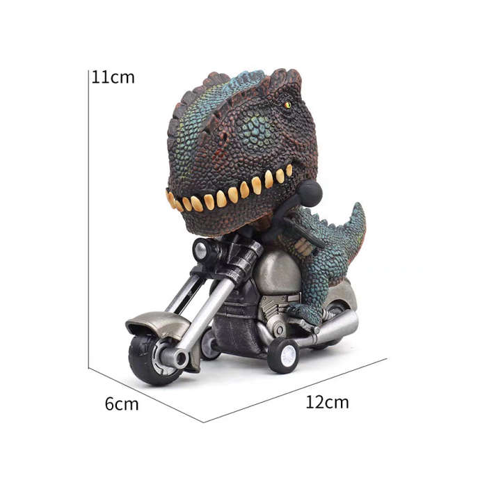 Dinosaur Riding Motorcycle Model - Rex