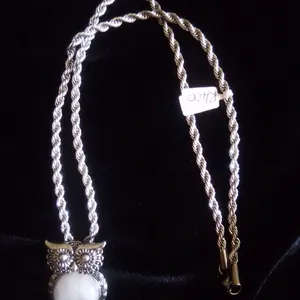 Rose Quartz Owl Necklace