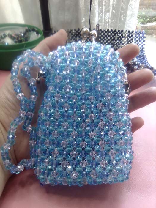 Austrian Crystal Clutch Bag - Pastel