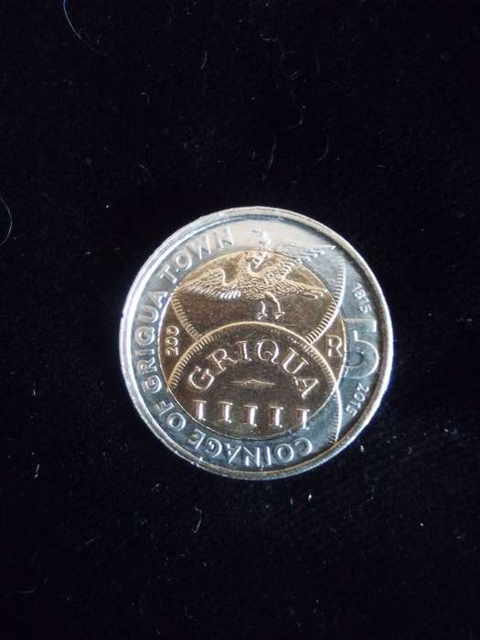 2015 Griqua Town R5 coin