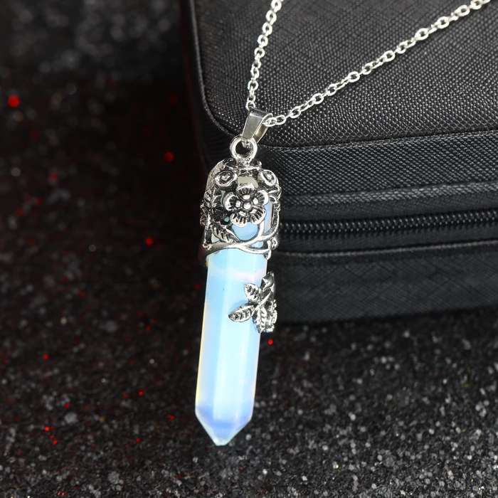 Opalite / Moonstone Gemstone Pendant Necklace