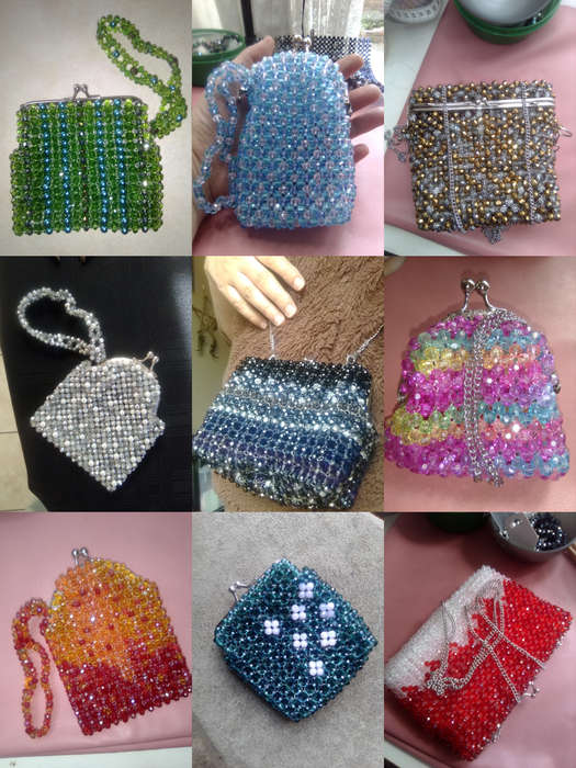 Austrian Crystal Clutch Bag - Pastel