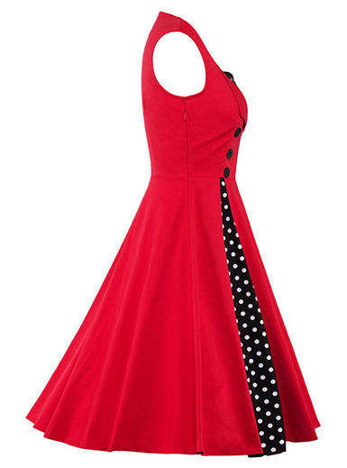 Polka Dot Dress - Pink and Black