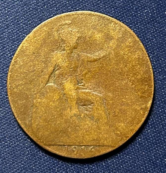1916 One Penney Georgivs v dei gra:britt:omn:rex fid:def:ind:imp