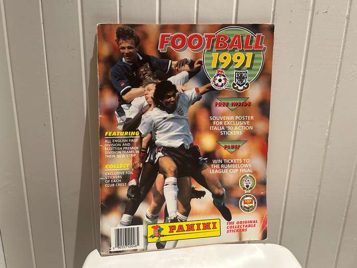 FOOTBALL 1991 British Football League clubs Panini Italy sticker album
