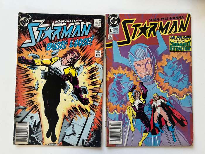 DC Comics STARMAN No: 11, 17, 19, 30 (Jul 1989-Jan 1991)(FN condition)