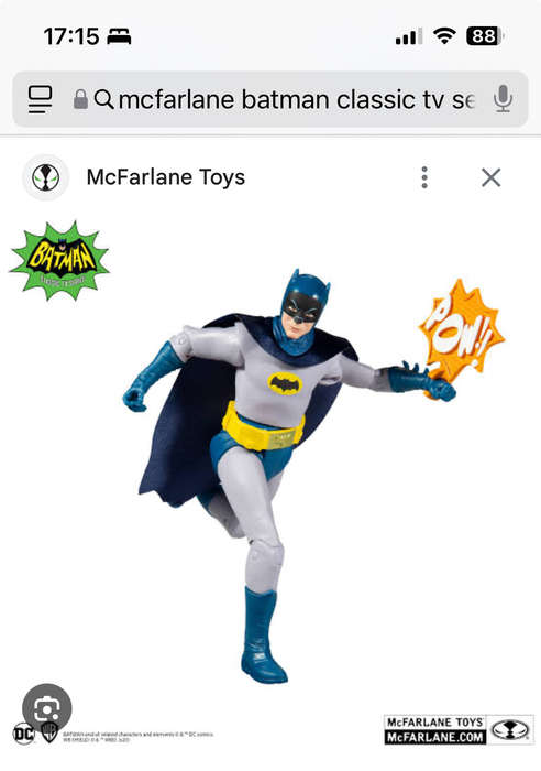 Mcfarlane 6 inch BATMAN Classic 1960s Adam West Action Figure