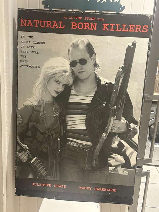 100% original NATURAL BORN KILLERS Movie POSTER Oliver Stone Mounted