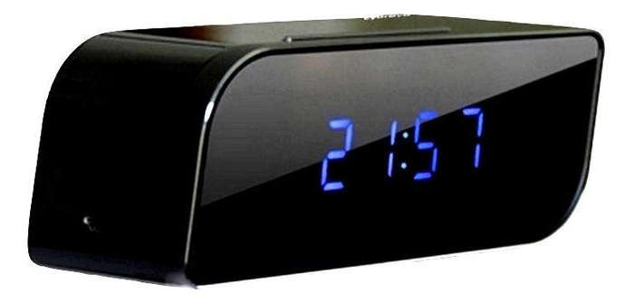Wireless Mini Wifi Spy Clock with Motion Sensor Camera