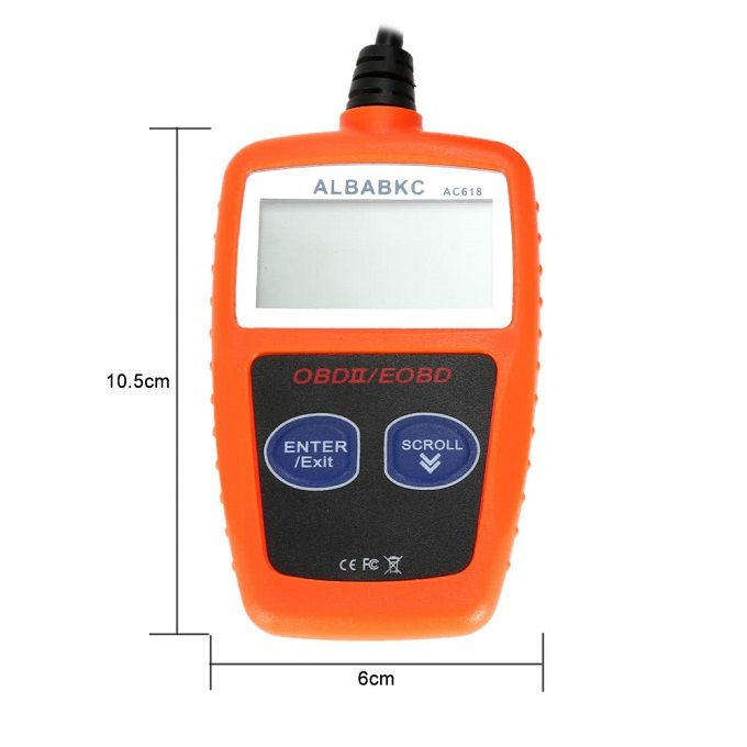 ALBABKC AC618 OBD Car Diagnostic Scan Tool Code Reader Scanner
