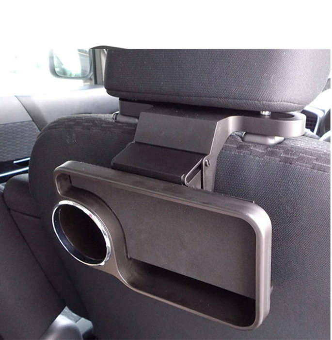 Back Seat Foldable Table Tray With Cup Holder and Stand - Unboxed