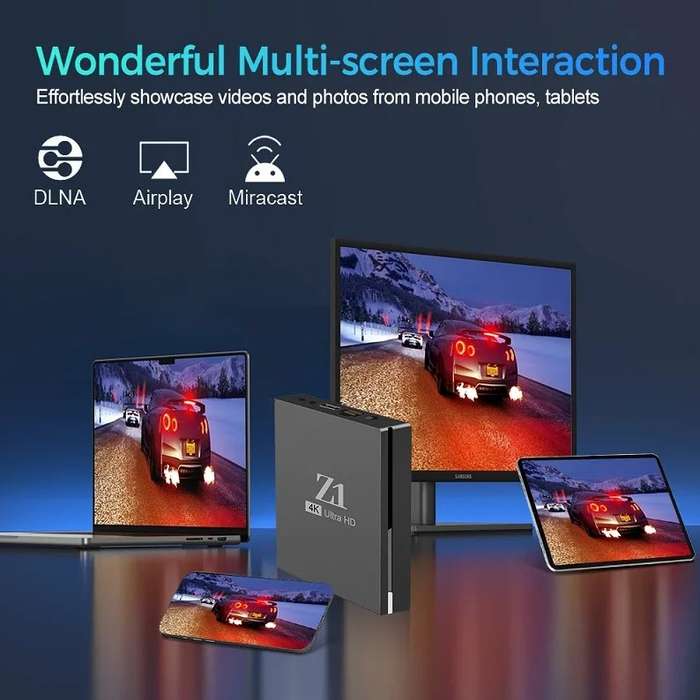 Latest Gen Android 11 Z1 with 4GB Ram TV Box & ATV OS, S905W2 Cpu Dual Band WiFi, BT5.2