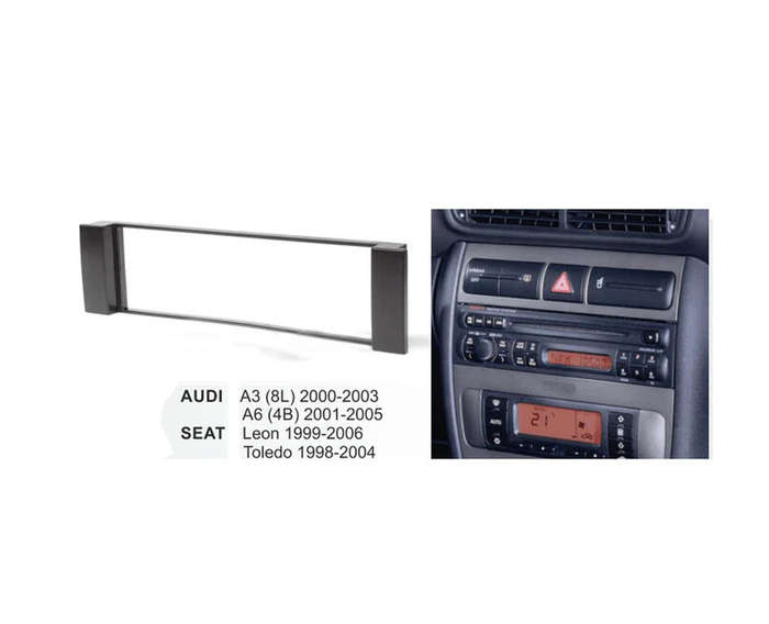 2000 to 2006 Audi/Seat Single Din Trimplate
