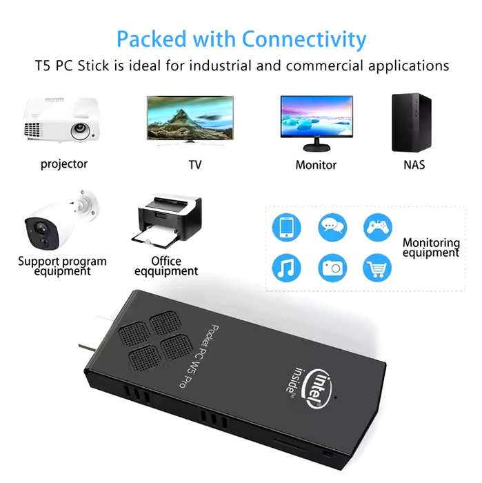 New Mini PC Stick Pocket PC Intel Atom Z8350 & Windows 10 Pro 2GB RAM 32GB ROM