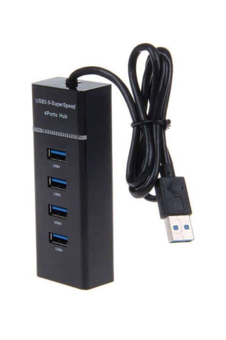 4 Port USB Hub High Speed USB 3.0: 5Gbps All Computers & Consoles