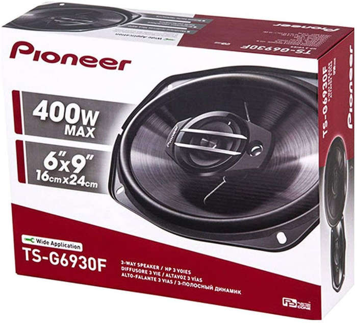 Pioneer TS-G6930F 6×9 400W 3-Way Set of Speakers
