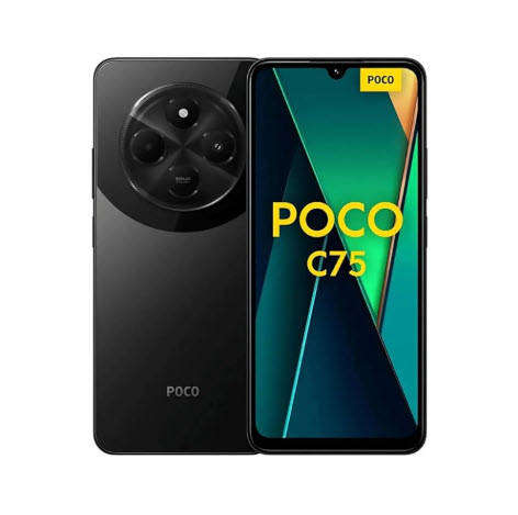Xiaomi POCO C75  Black-Smartphone 8+256GB,  Immersive 6.88" 120Hz display,  5160mAh battery