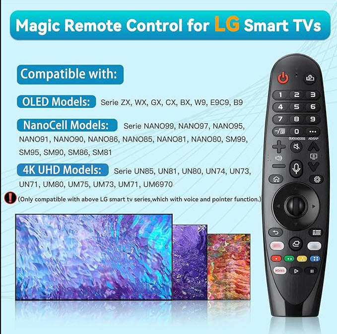 Replacement LG TV Remote Magic Remote Control with Voice and Pointer Function, LG Smart
