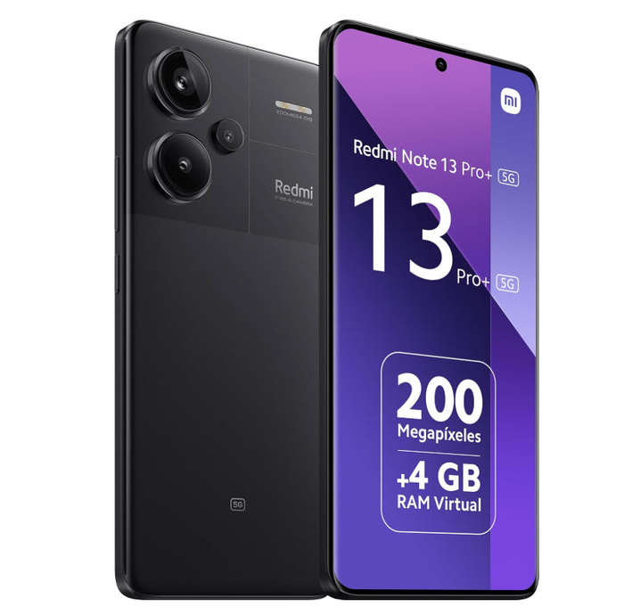 Black Xiaomi Redmi Note 13 Pro+ 8GB/256GB 6.7 5G 120Hz Curved Screen 200MP Camera & NFC