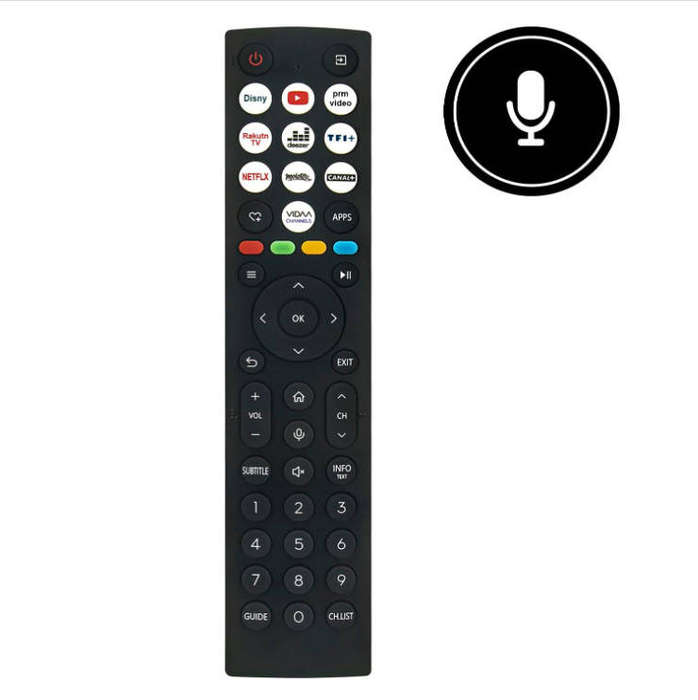 Remote Control Replacement fit for HISENSE QLED 4K TV ERF2AC36H ERF2AC36 65A7NQ 65A6N 43A7NQ 50A7N