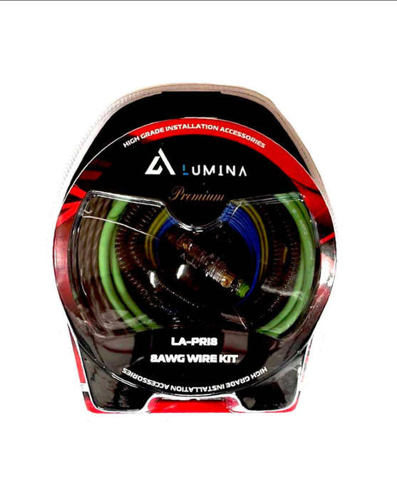 Lumina Ultra Flex LA-PR18 8 Gauge Premium Wiring Kit