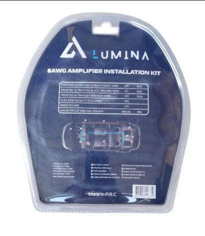 Lumina Ultra Flex LA-PR18 8 Gauge Premium Wiring Kit