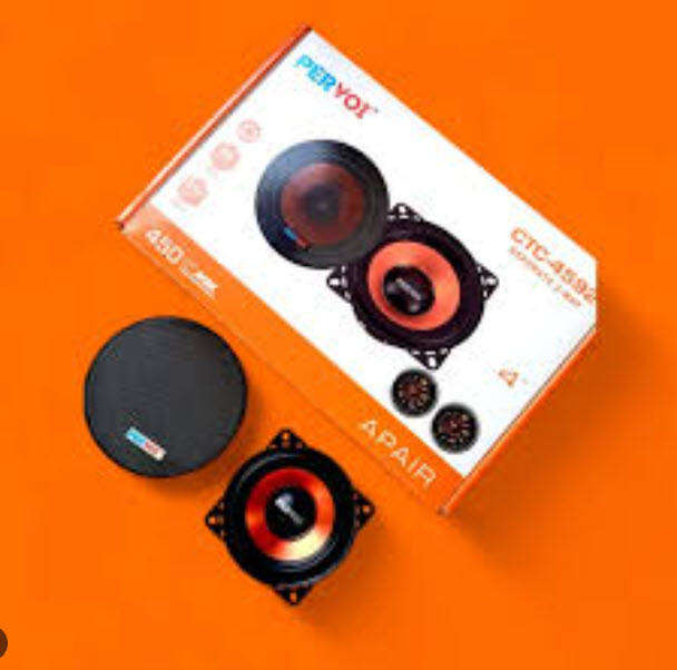 Pervoi CTC-5592 Coaxial Rear Deck Mounted Round Car Speaker  (550 W)