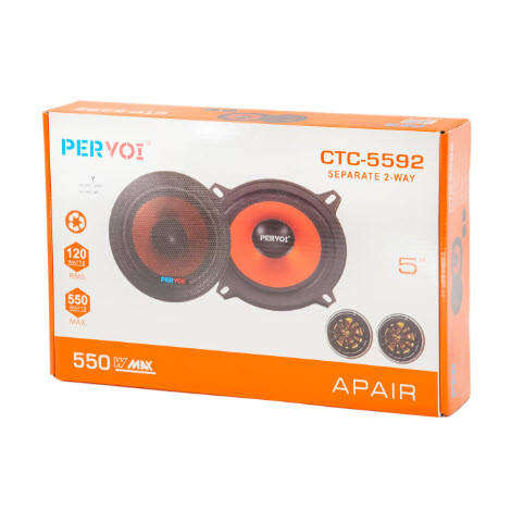 Pervoi 5-Inches 2-Way 550W Max 120W RMS Power Car Speaker CTC-5592