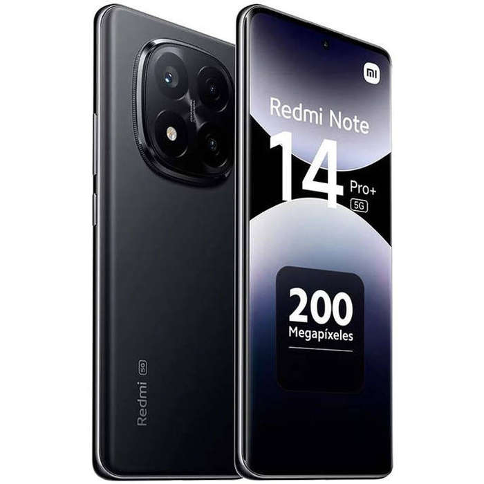 Xiaomi Redmi Note 14 Pro 5G smartphone, 8+256GB, Midnight Black, 200MP OLED 6.7" Screen
