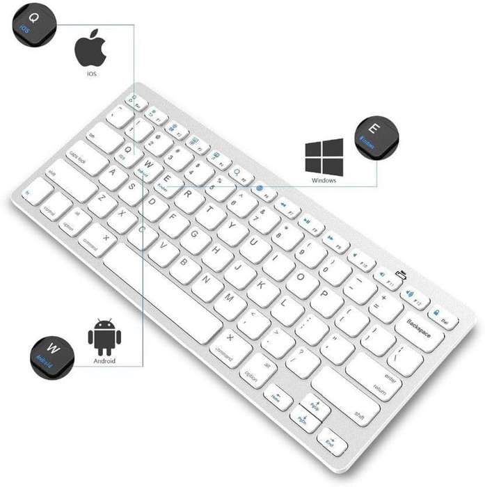 Ultra - Slim Wireless Keyboard Bluetooth 3.0 for Android/ Apple IPad/IPhone/MacBook/Pc