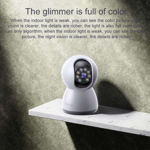 YESIDO - KM11 - Smart Indoor HD Camera With Night Vision - White