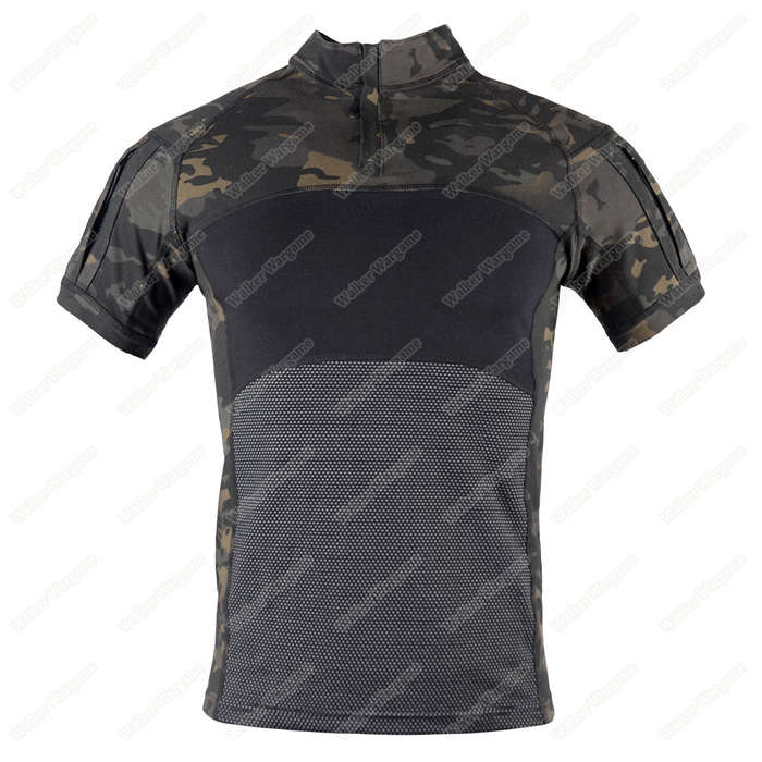 Tactical Short Sleeve Combat Shirt - Speical Force Multicam Black Size L
