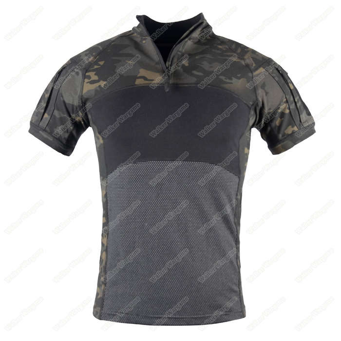Tactical Short Sleeve Combat Shirt - Speical Force Multicam Black Size L