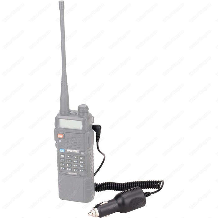 ABBREE 12-24V Car Charge Cable Line for BaoFeng Radio UV-5R, UV-82,