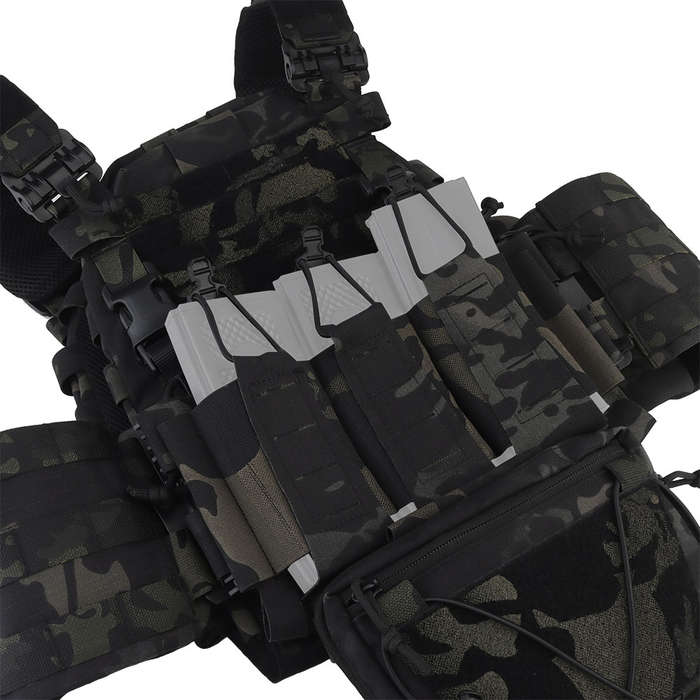 WST ARC Tactical Molle Vest With Belly Pouch -Multicam Black