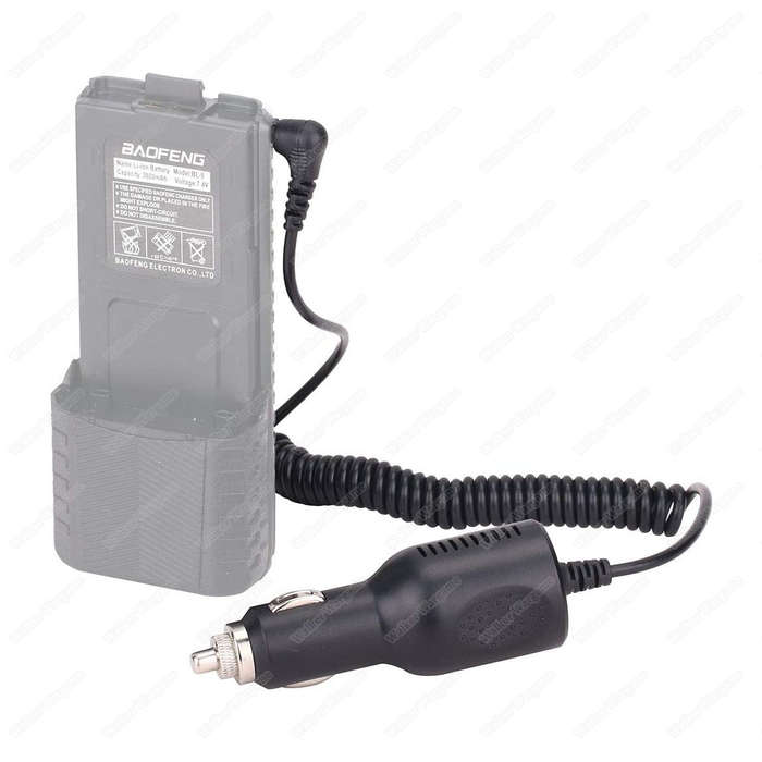 ABBREE 12-24V Car Charge Cable Line for BaoFeng Radio UV-5R, UV-82,