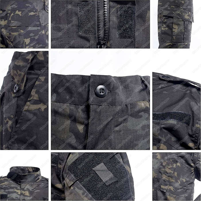 BDU Battle Dress Uniform Full Set - Special Force Multicam Black size XL