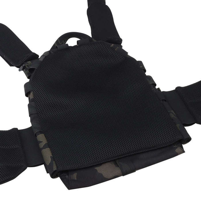 WST ARC Tactical Molle Vest With Belly Pouch -Multicam Black