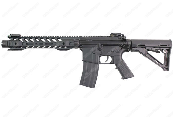 Double Bell 076 M4 w/ 12" Skeletonized Handguard Airsoft AEG Rifle Black