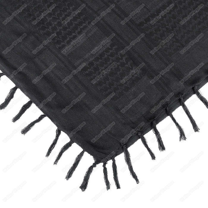 WST Mil Spec 100% Cotton Tactical Shemagh Black/ Grey