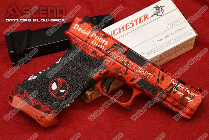 Double Bell 301 Deadpool G17 DP17 Gas Blowback Pistol - Force Trigger