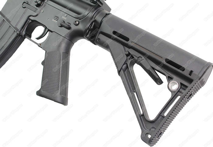 Double Bell 076 M4 w/ 12" Skeletonized Handguard Airsoft AEG Rifle Black