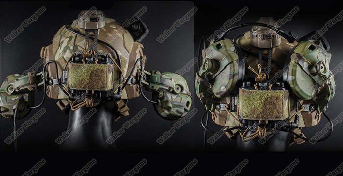 WST GEN 6 tactical headsetSound pickup and noise reduction with Multi Mount Tan