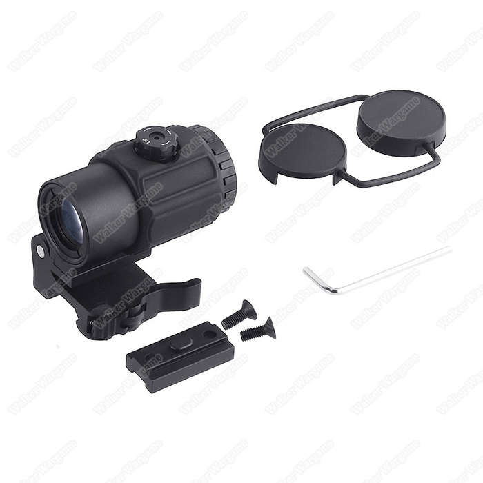 G43 Micro 3X Magnifier with QD Flip To Side Mount-BK 758