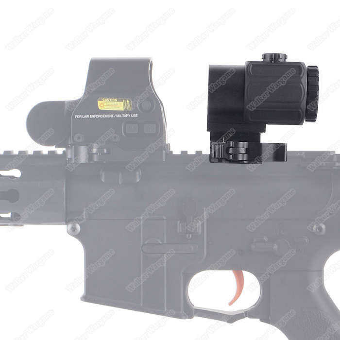 G43 Micro 3X Magnifier with QD Flip To Side Mount-BK 758