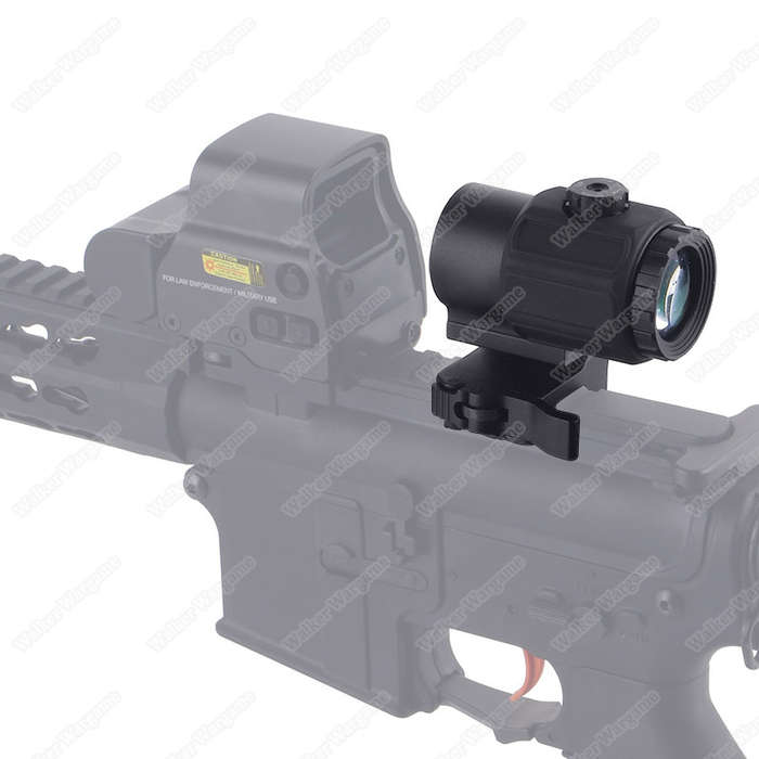 G43 Micro 3X Magnifier with QD Flip To Side Mount-BK 758